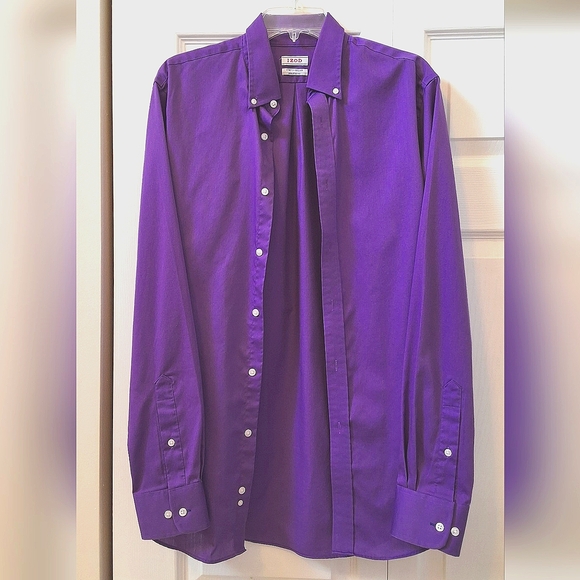 IZOD, Men's, Athletic Fit Stretch Collar, 15 1/2, 34/35 Sleeve - Picture 3 of 6